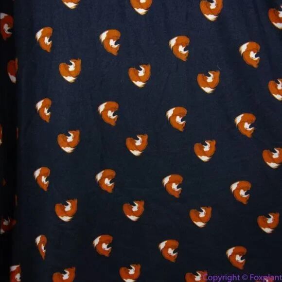 Unique Vintage Gwynnie Bee Black Fox Print Fit And Flare Dress, 0X - Picture 15 of 15